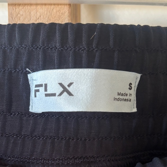 FLX Mineral Black Lounge Pants with Drawstring Waist - Picture 2 of 5